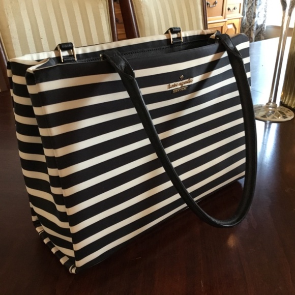 Kate Spade New York black and white tote - Picture 2 of 7
